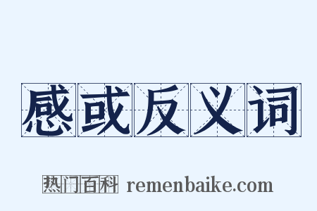 感或反义词是什么意思的图片